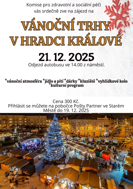 Aktuality - Vánoční trhy v&nbsp;Hradci Králové