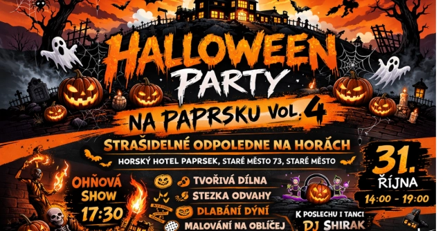 Akce - Halloween party na Paprsku