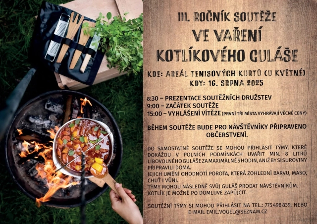 Aktuality - III. ROČNÍK SOUTĚŽE VE VAŘENÍ GULÁŠE