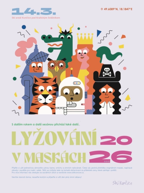 Akce - Lyžování v maskách - ukončení sezóny