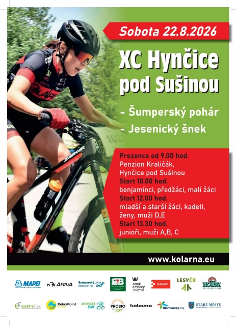 Akce - XC Hynčice pod Sušinou, Šumperský pohár, Jesenický šnek