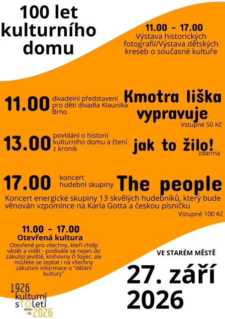 Aktuality - 100 let Kulturního domu